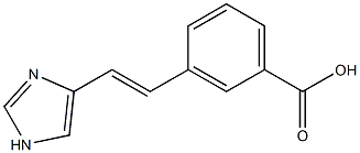 3-[2-(1H-IMIDAZOL-4-YL)-VINYL]-BENZOIC ACID 结构式