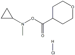 4-(CYCLOPROPYLMETHYL-AMINO)-TETRAHYDRO-PYRAN-4-CARBOXYLIC ACID HYDROCHLORIDE 结构式