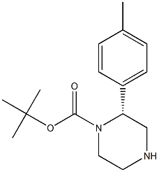 (R)-2-P-TOLYL-PIPERAZINE-1-CARBOXYLIC ACID TERT-BUTYL ESTER Structure