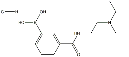 3-(2-N,N-DIETHYLAMINOETHYLAMINOCARBONYL)PHENYLBORONIC ACID, HCL Struktur