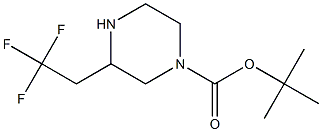 3-(2,2,2-TRIFLUORO-ETHYL)-PIPERAZINE-1-CARBOXYLIC ACID TERT-BUTYL ESTER,,结构式