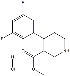 METHYL 4-(3,5-DIFLUOROPHENYL)PIPERIDINE-3-CARBOXYLATE HYDROCHLORIDE