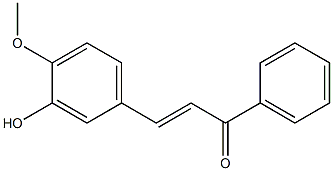 3′-ヒドロキシ-4-メトキシカルコン 化学構造式