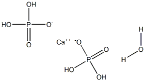 Calcium dihydrogen orthophosphate monohydrate Structure