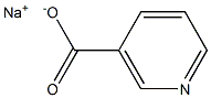 Sodium nicotinate Struktur