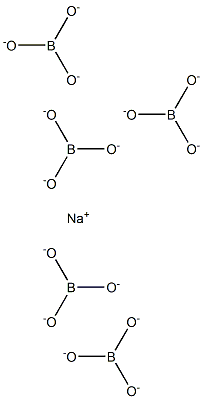 Sodium pentaborate Structure