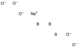 Sodium triboron pentaoxide Structure