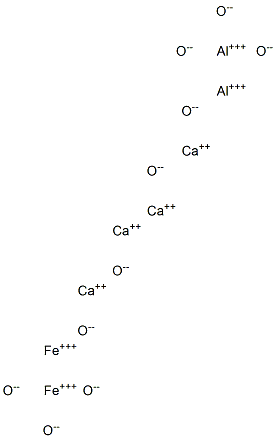 Tetracalcium dialuminum diiron decaoxide 化学構造式