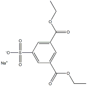 间苯二甲酸二乙酯-5-磺酸钠, , 结构式