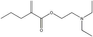 二乙基氨基甲基丙烯酸乙酯, , 结构式