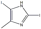 2,5-diiodo-4-methyl-1H-imidazole 化学構造式