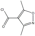 3,5-二甲基异恶唑-4-甲酰氯, , 结构式