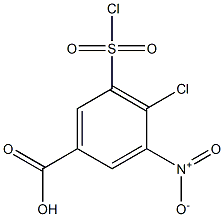 4-氯-3-硝基-5氯磺酰基苯甲酸, , 结构式