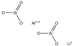 偏硅酸锂铝,,结构式