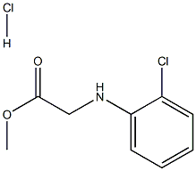 邻氯苯甘氨酸甲酯盐酸盐,,结构式