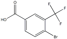 4-Bromo-3-(trifluoromethyl)benzoic acid 化学構造式