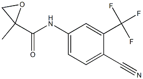 4'-Cyano-3'-trifluoromethyl-2,3-epoxy-2-methylpropionanilide Structure