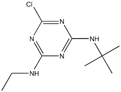 N2-特丁基-N4-乙基-6-氯-1,3,5-三嗪-2,4-二胺, , 结构式