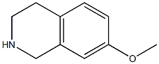 1,2,3,4-TETRAHYDRO-7-METHOXYISOQUINOLINE,,结构式