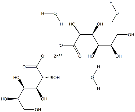 ZINCGLUCONATE,TRIHYDRATE,FCC 结构式