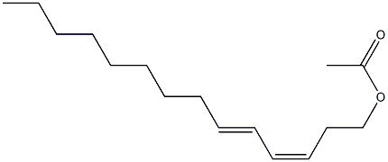 CIS,TRANS-3,5-TETRADECADIENYL ACETATE,,结构式