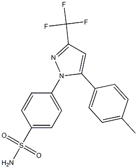 4-[5-(4-methylphenyl)-3-(trifluoromethyl)-1h-pyrazole-1-yl] benzenesulfonamide|