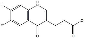 6,7-difluoro-1,4-dihydro-4-oxoquinoline-3-ethyl carboxylate 结构式