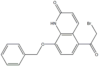8-benzyloxy-5-(2-bromoacetyl)-1H-quinoline-2-one Struktur