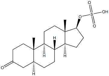 5alpha-Dihydrotestosterone sulfate 化学構造式