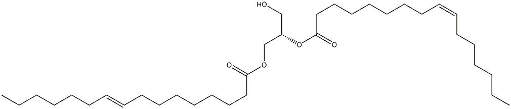 1,2-di-(9Z-hexadecenoyl)-sn-glycerol,,结构式