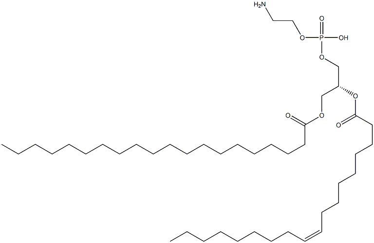 2-aminoethoxy-[(2R)-3-icosanoyloxy-2-[(Z)-octadec-9-enoyl]oxy-propoxy]phosphinic acid Structure