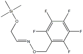 (1E)-[(Trimethylsilyl)oxy]ethanal o-(2,3,4,5,6-pentafluorobenzyl)oxime,,结构式