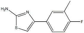 2-Amino-4-(4-fluoro-3-methylphenyl)-1,3-thiazole 98% 化学構造式