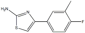 2-Amino-4-(4-fluoro-3-methylphenyl)-1,3-thiazole 98% Struktur