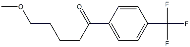 5-Methoxy-1-[4-(trifluoromethyl)phenyl]pentan-1-one Structure