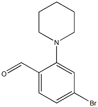 4-Bromo-2-piperidin-1-ylbenzaldehyde,,结构式