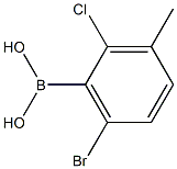 6-Bromo-2-chloro-3-methylbenzeneboronic acid 97% Struktur
