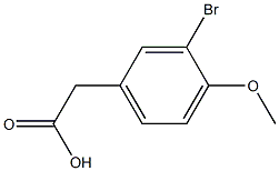 3-BROMO-4-METHYLOXYPHENYLACETIC ACID,,结构式