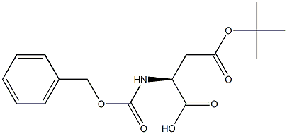 N-CBZ-L-ASPARTIC ACID 4-T-BUTYL ESTER Struktur