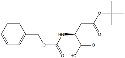 N-CBZ-L-ASPARTIC ACID 4-T-BUTYL ESTER,,结构式