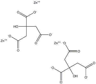 Zinc citrate Structure