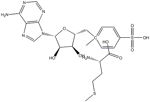 ADENOSYL-L-METHIONINE p-TOLUENESULFONATE, S-(P),,结构式