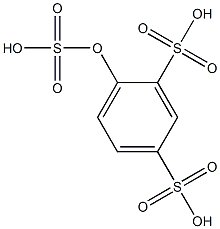 Phenol-2.4-disulphonicacid.sulphuricacid
 Struktur