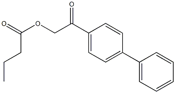 丁酸對苯基苯甲醯甲酯,,结构式