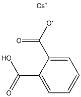 酞酸氫銫, , 结构式