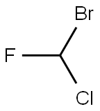 氟氯溴甲烷, , 结构式