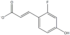 2-fluoro-p-hydroxycinnamate Structure