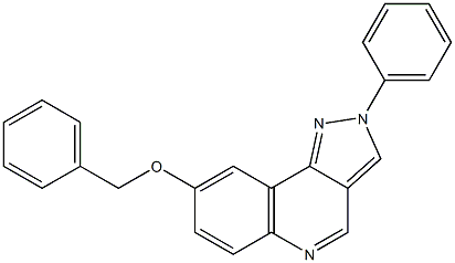 8-(benzyloxy)-2-phenylpyrazolo(4,3-c)quinoline Struktur