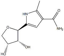 5-beta-erythrofuranosyl-2-methylpyrrole-3-carboxamide Struktur