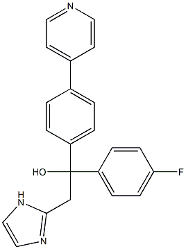 1-(4-(4-pyridyl)phenyl)-1-(4-fluorophenyl)-2-imidazolylethanol,,结构式